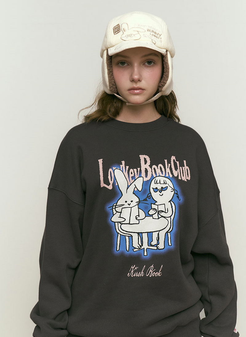 Lowkey Book Club Graphic Sweatshirt