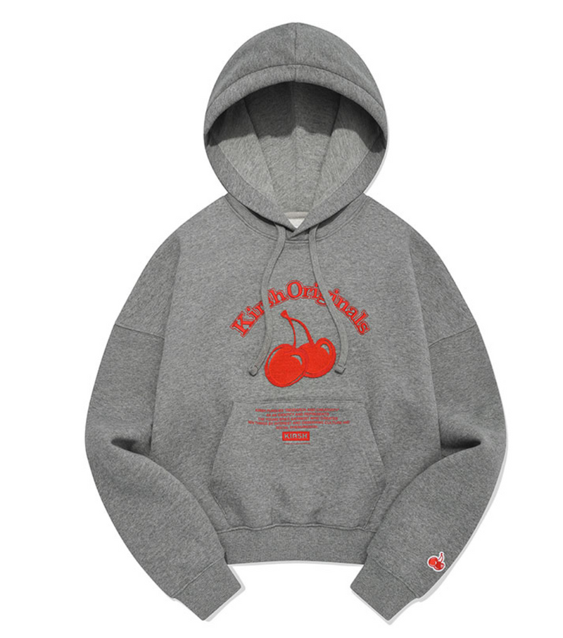 Cherry Arch Logo Crop Hoodie