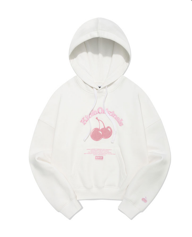 Cherry Arch Logo Crop Hoodie