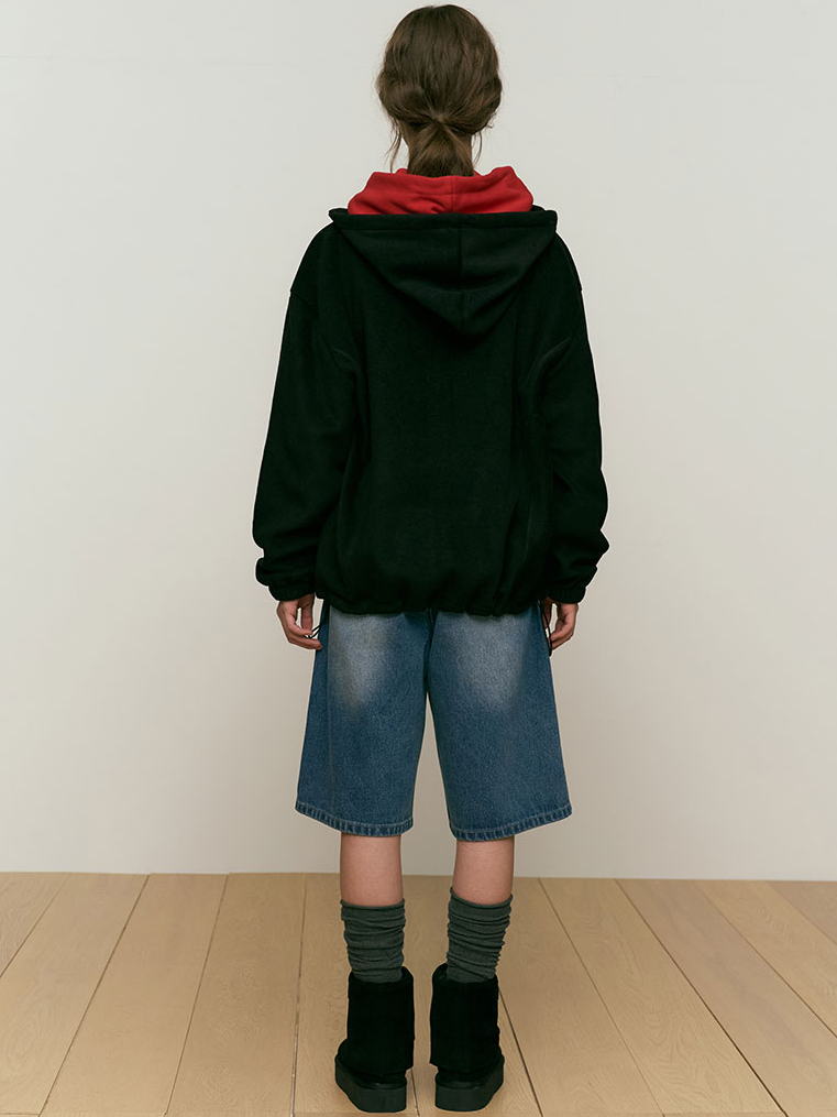 Cherry Fleece Hoodie Zip Up