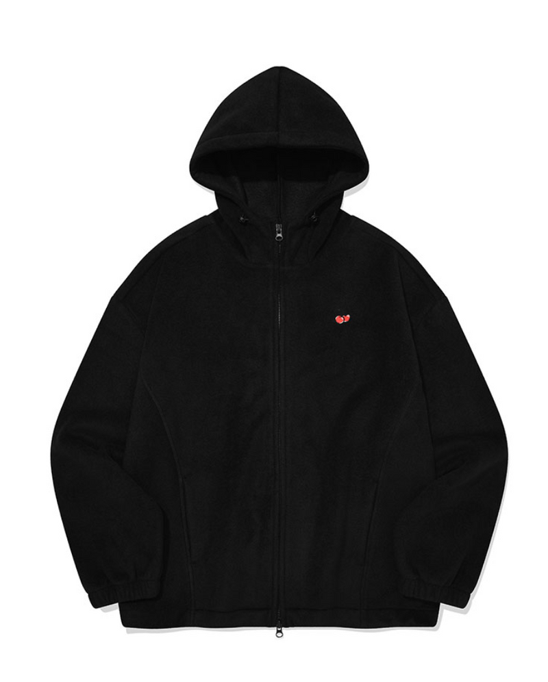 Cherry Fleece Hoodie Zip Up