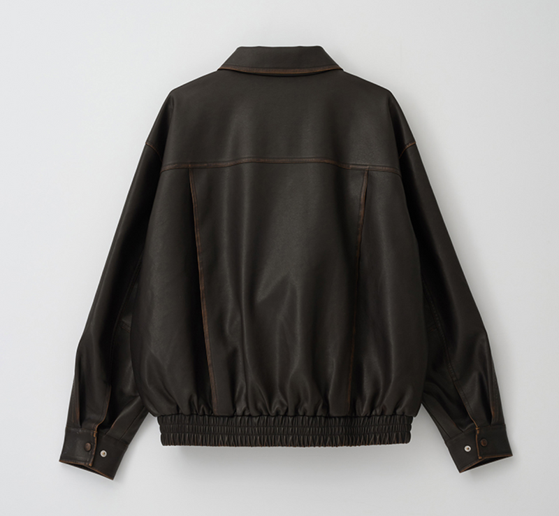 Vintage Leather Blouson Jacket