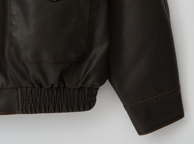 Vintage Leather Blouson Jacket