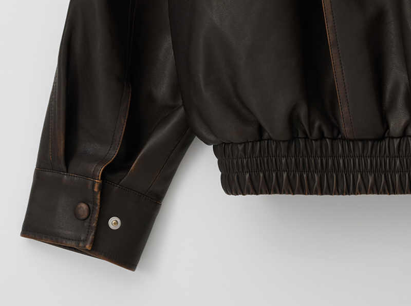 Vintage Leather Blouson Jacket