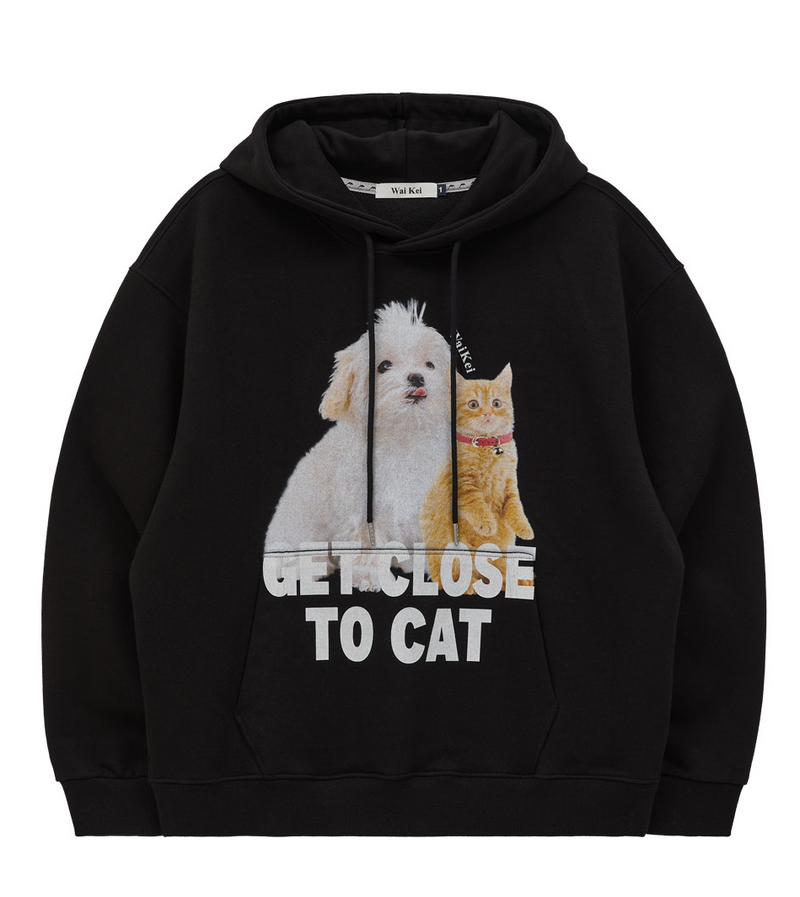 Maltese and Cheesecat Hoodie Black