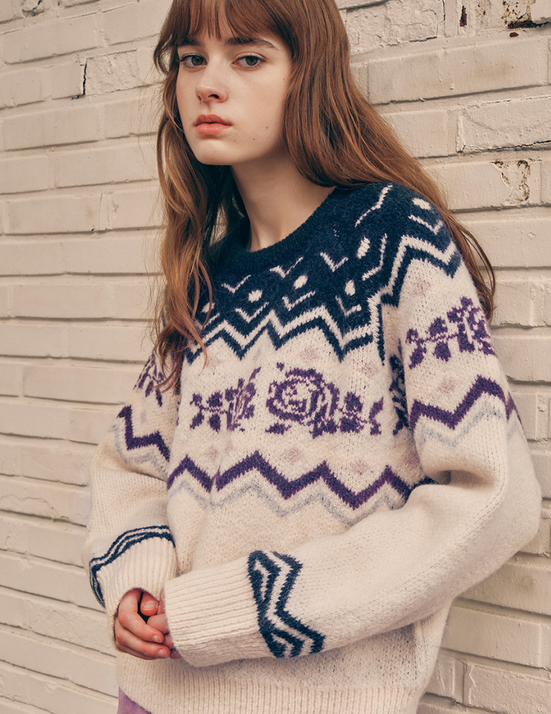 Nordic Knit Pullover Sweater