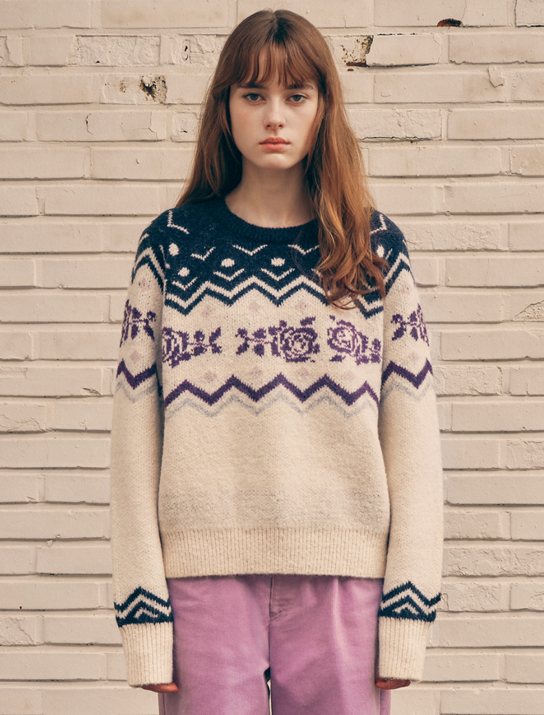 Nordic Knit Pullover Sweater