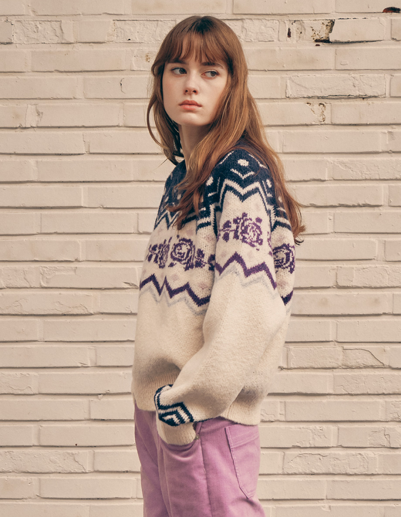 Nordic Knit Pullover Sweater