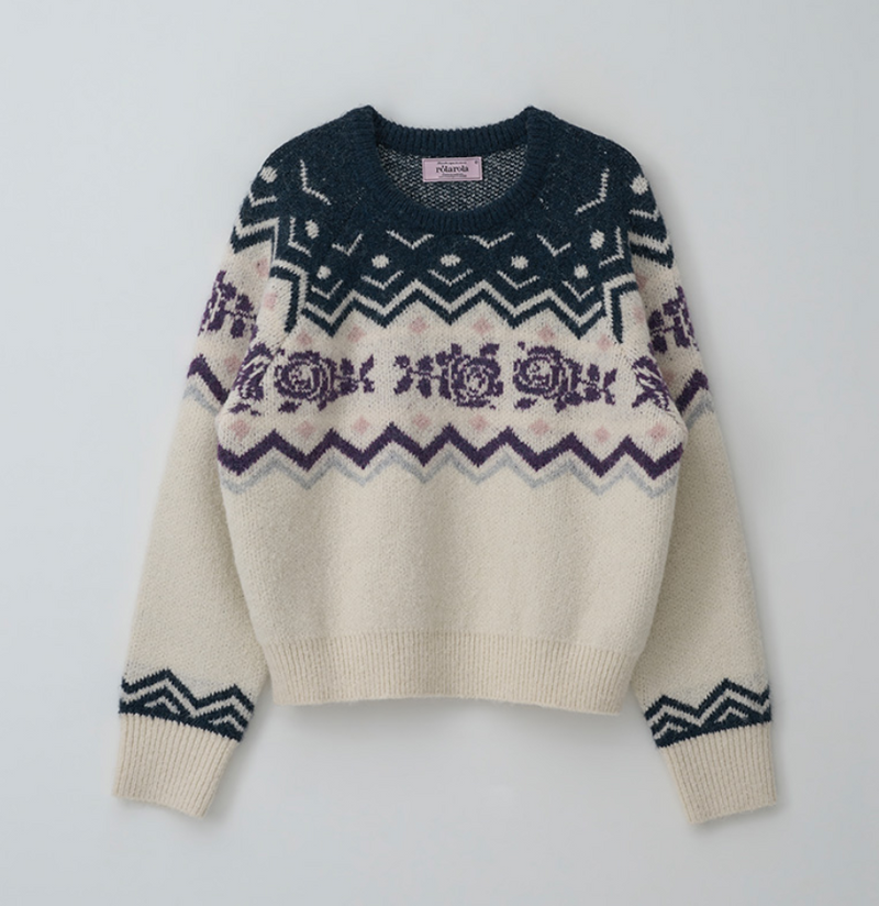 Nordic Knit Pullover Sweater