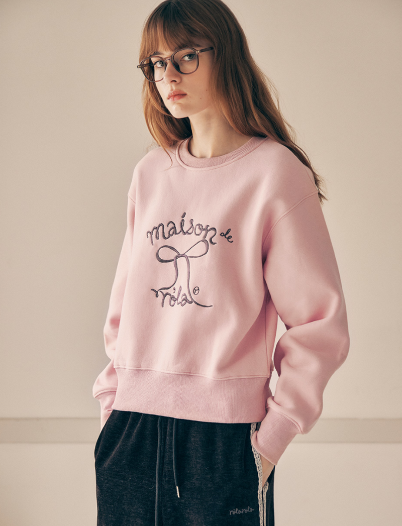 Ribbon Fleece Sweatshirt