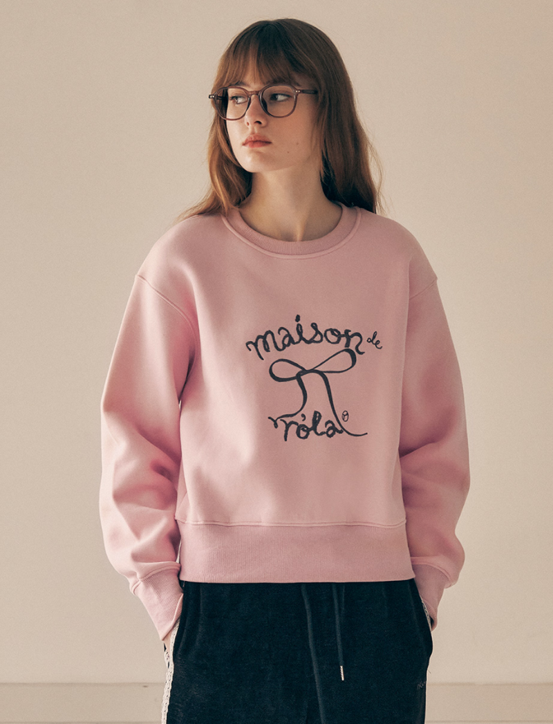 Ribbon Fleece Sweatshirt