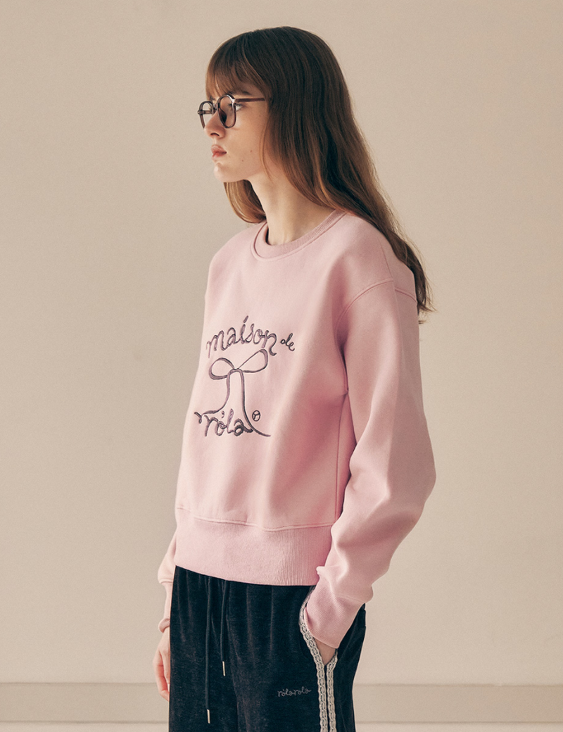 Ribbon Fleece Sweatshirt