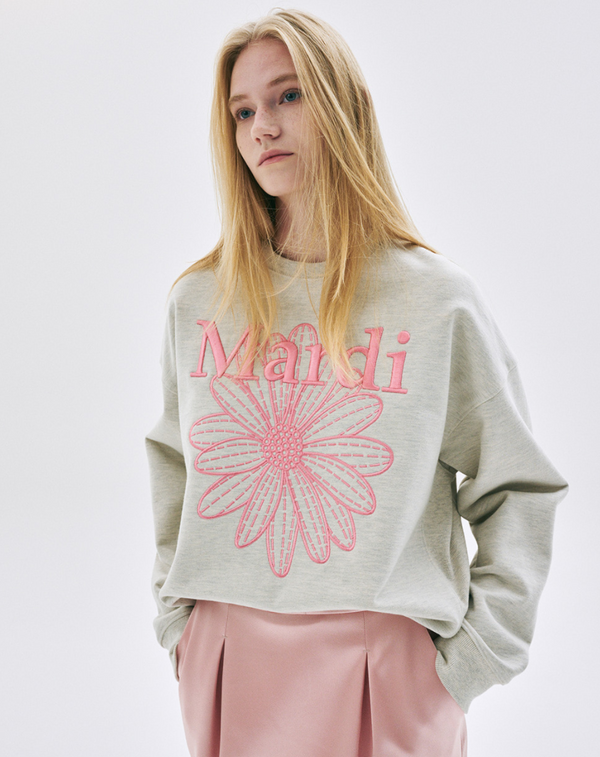 Sweatshirt Flowermardi Needlework Oatmeal Peony