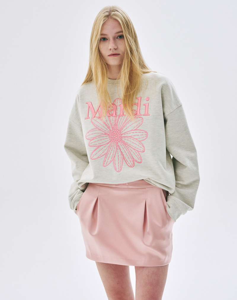 Sweatshirt Flowermardi Needlework Oatmeal Peony