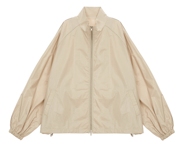 Matin Kim Logo Coating Jumper in Beige