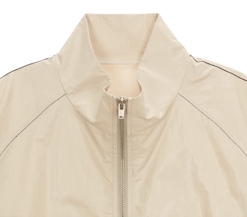 Matin Kim Logo Coating Jumper in Beige