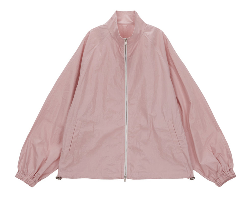 Matin Kim Logo Coating Jumper in Pink