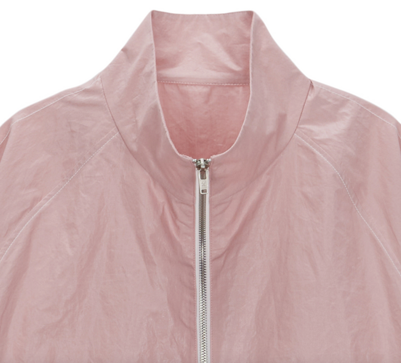 Matin Kim Logo Coating Jumper in Pink