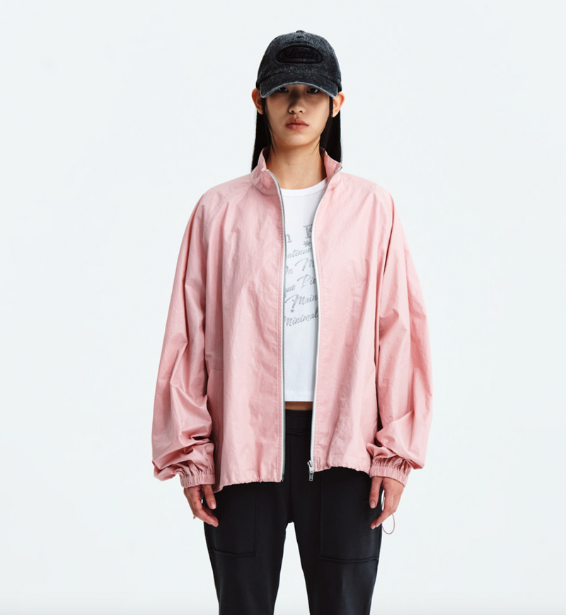 Matin Kim Logo Coating Jumper in Pink