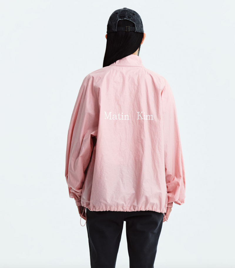 Matin Kim Logo Coating Jumper in Pink