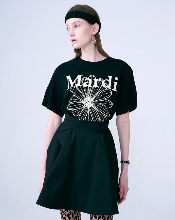 Tshirt Flowermardi Black Cream