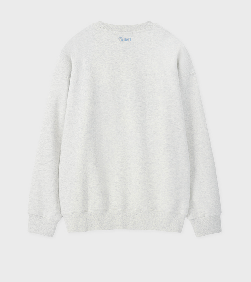 Boucle Flower Sweatshirt Oatmeal