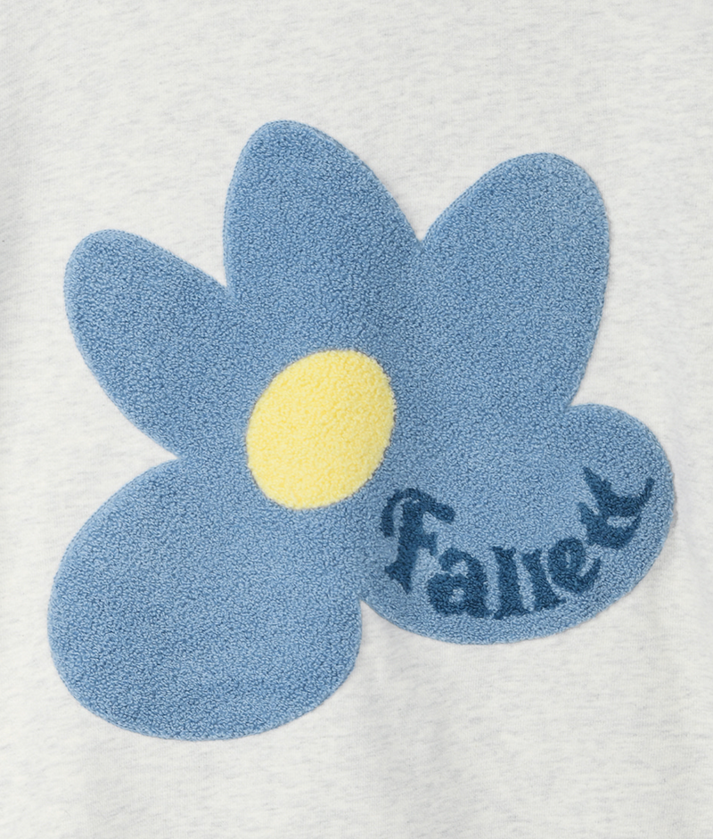 Boucle Flower Sweatshirt Oatmeal