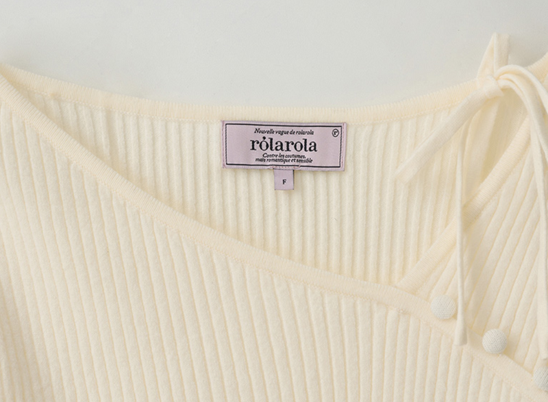 Cut Out Ribbon Knit Ivory