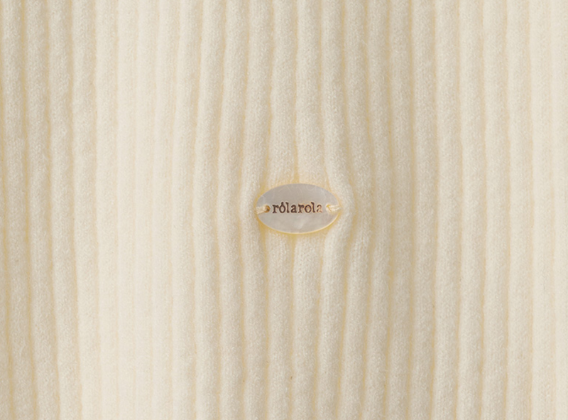 Cut Out Ribbon Knit Ivory