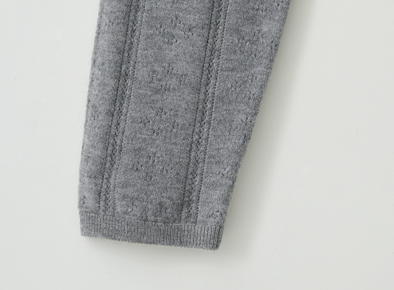 Round Skashi Knit Cardigan Grey