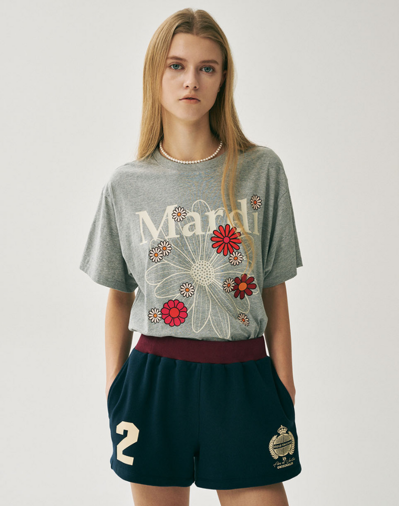 Tshirt Flowermardi Blossom Grey Ivory