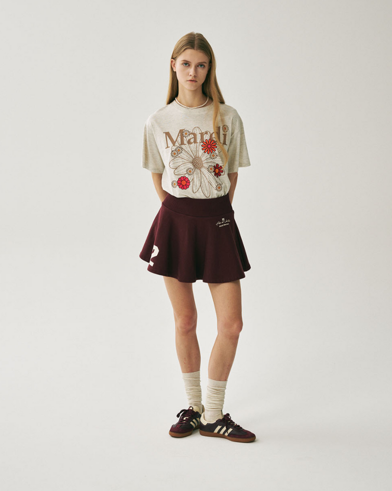 Tshirt Flowermardi Blossom Oatmeal Taupe