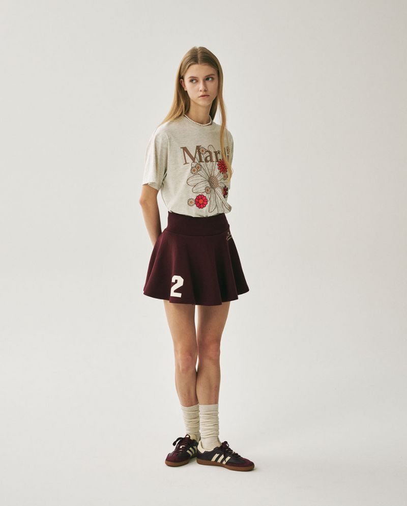 Tshirt Flowermardi Blossom Oatmeal Taupe