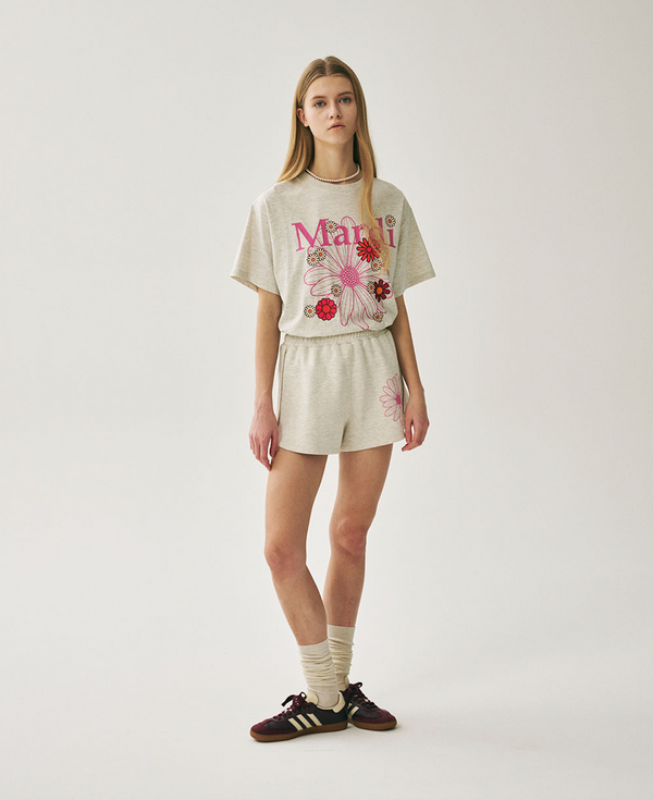 Tshirt Flowermardi Blossom Oatmeal Pink