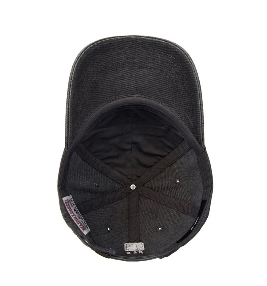★MLB Korea★ Varsity Cursive Washing Stitch Unstructured Ba Varsity Vintage Color Stitch Cursive Logo Unstructured Ball