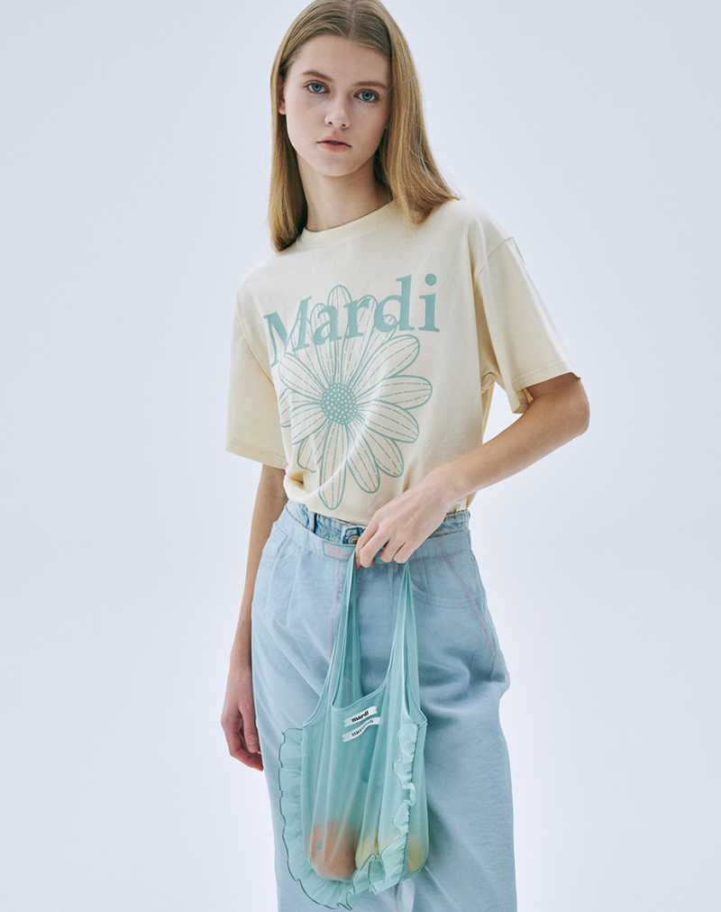 Tshirt Flowermardi Butter Mossgreen