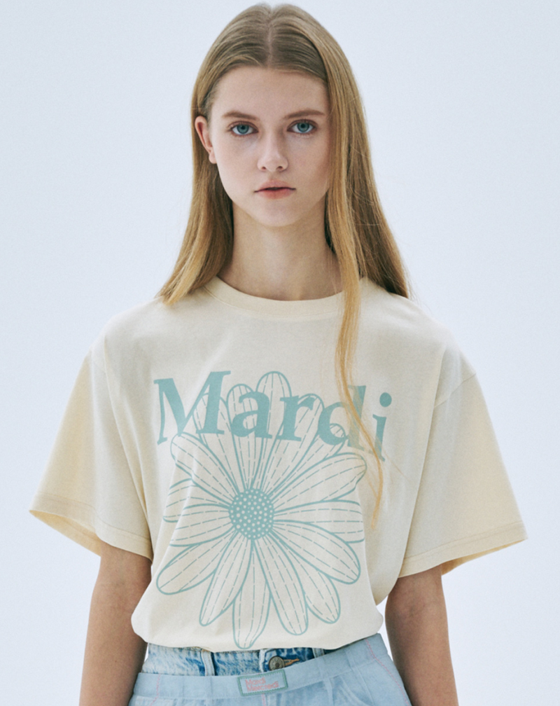 Tshirt Flowermardi Butter Mossgreen