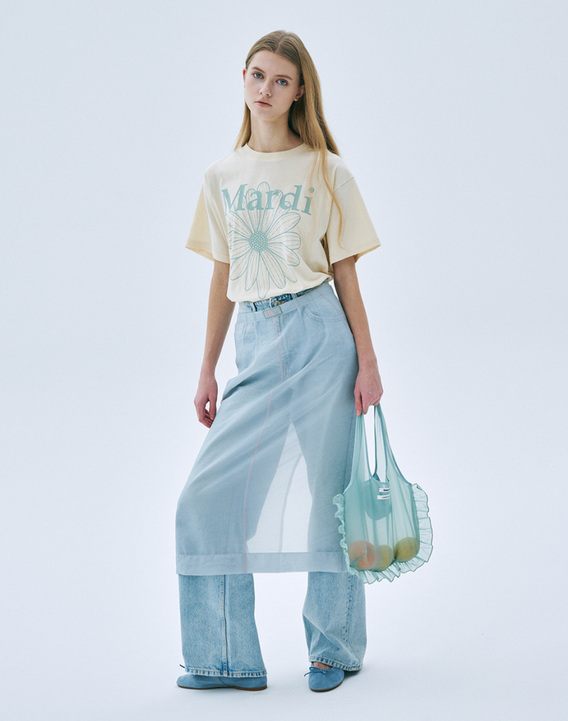 Tshirt Flowermardi Butter Mossgreen