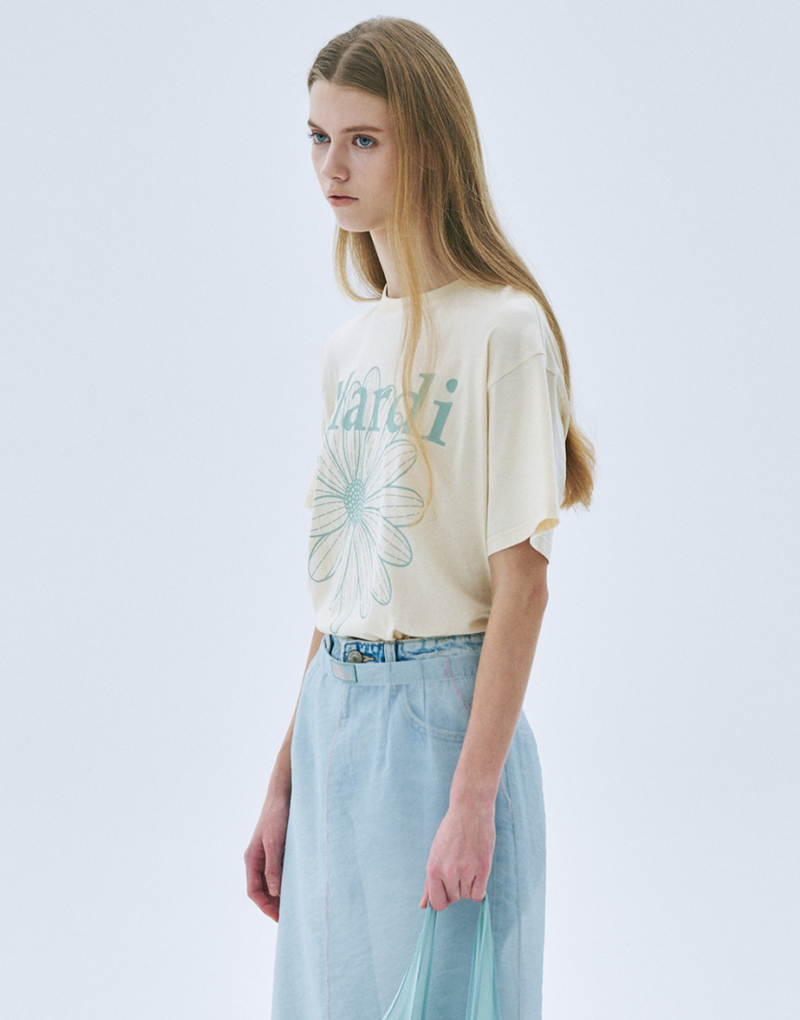 Tshirt Flowermardi Butter Mossgreen