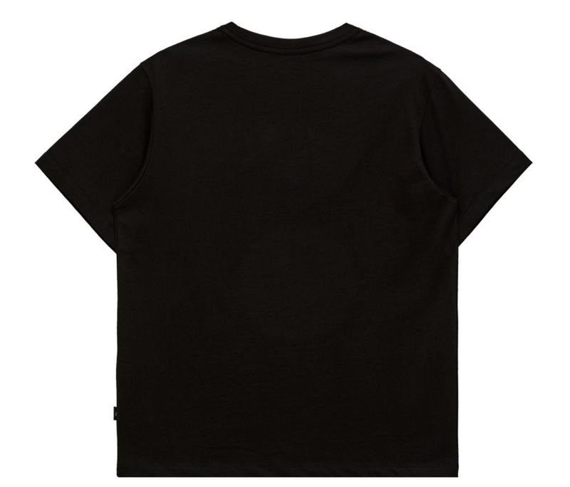 Maltese Crew Line Graphic Half Sleeve T-shirt Black