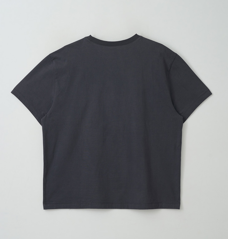 Maison De Rola Embroidery Loose Fit T-shirt Charcoal Grey