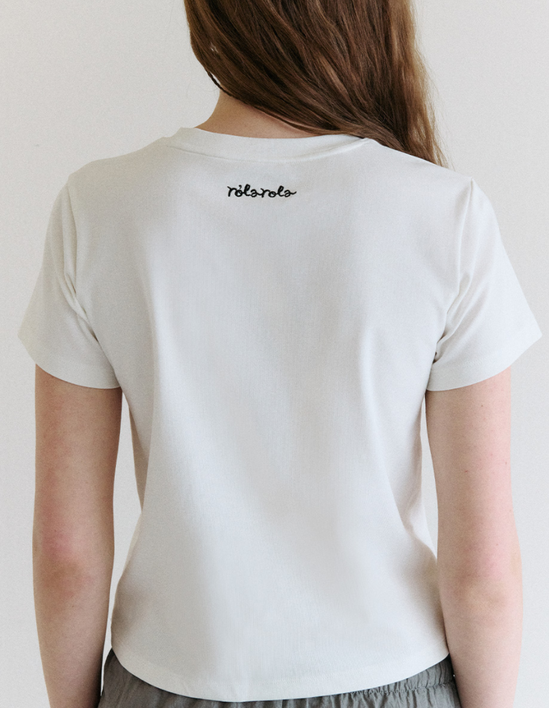 Rola Cat Friends T-shirt White