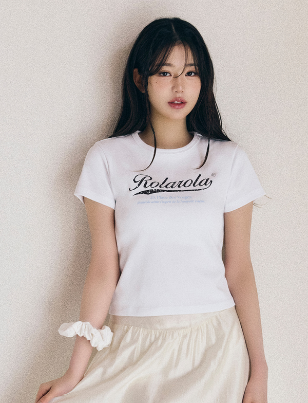 Vintage Crack Logo T-shirt White