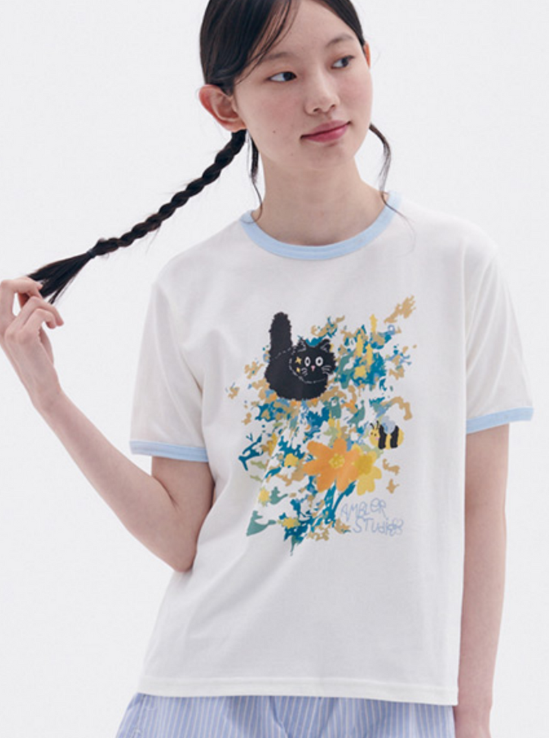 Flower Garden T-shirt Ivory