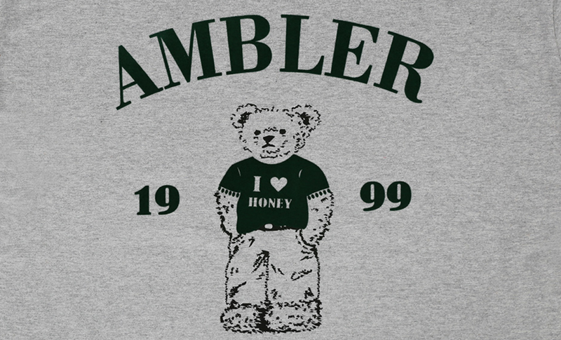 Just Chilling Bear T-shirt Melange Grey