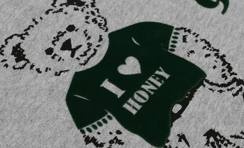 Just Chilling Bear T-shirt Melange Grey