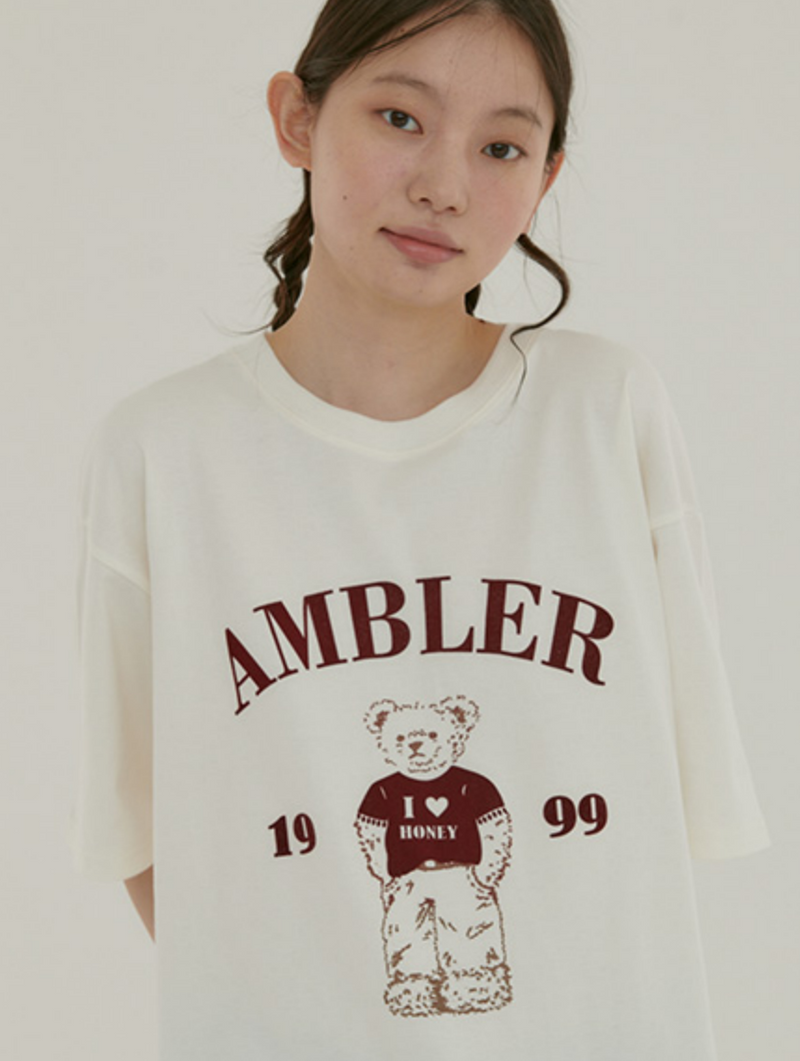 Just Chilling Bear T-shirt Ivory