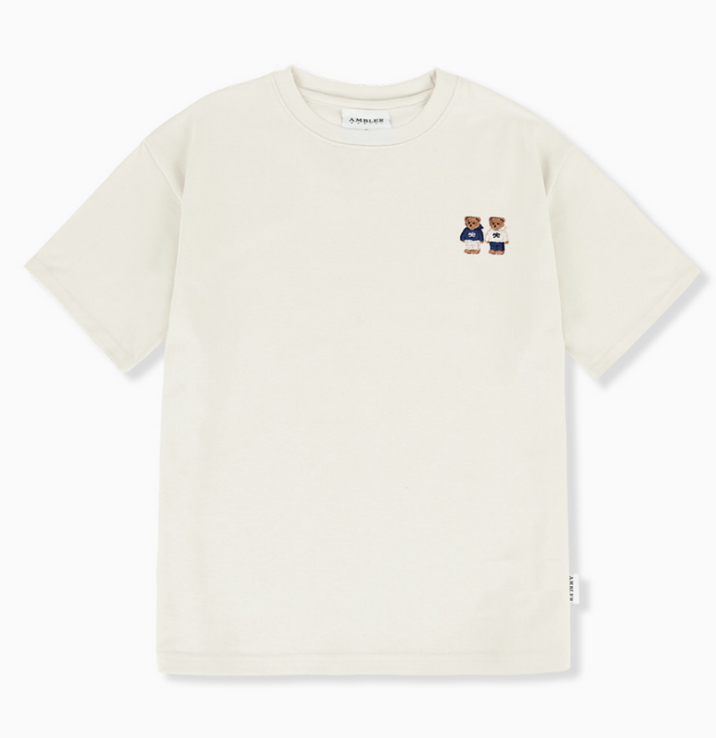 Twinlook Bear T-shirt Ivory
