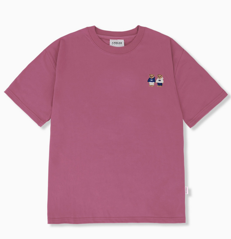 Twinlook Bear T-shirt Pink