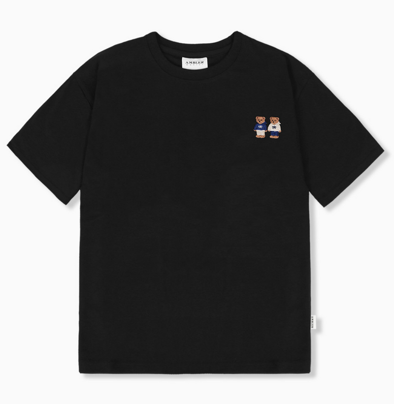 Twinlook Bear T-shirt Black